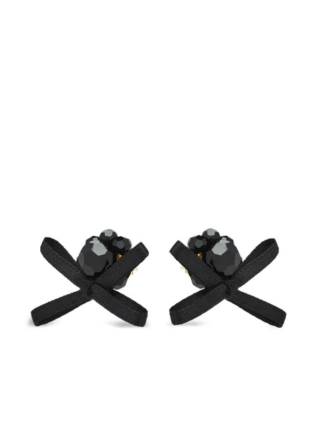  Simone Rocha Crystal-embellishment Earrings - Gold 