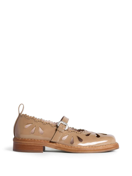  Simone Rocha Cut-out Mary-jane Brogue - Neutrals 