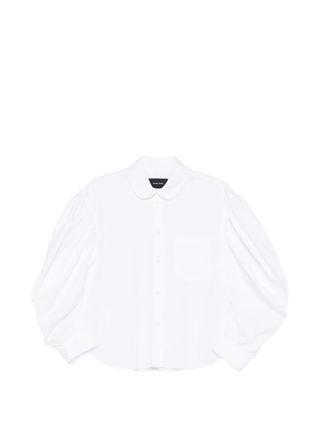  Simone Rocha Draped-sleeve Shirt - White 
