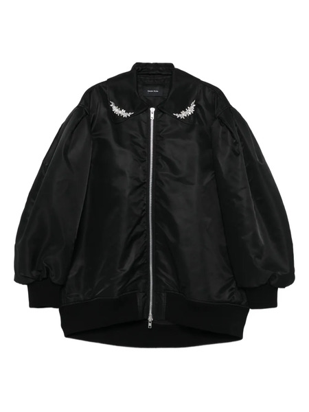  Simone Rocha Embellished Bomber Jacket - Black 