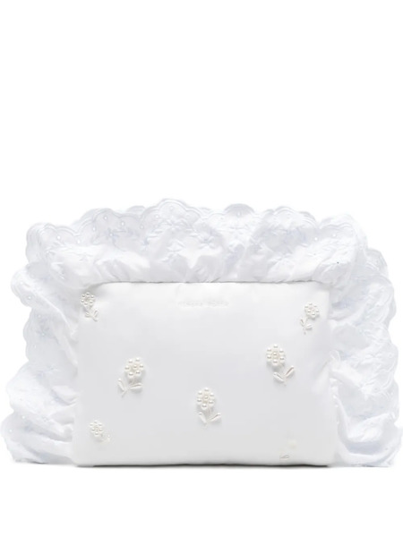  Simone Rocha Embellished Clutch Bag - White 
