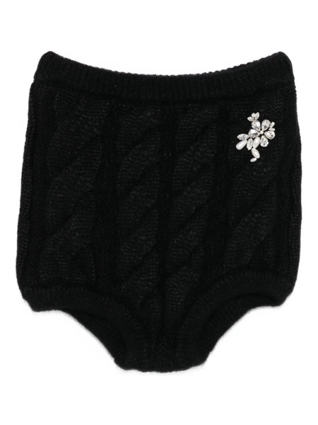  Simone Rocha Embellished Shorts - Black 