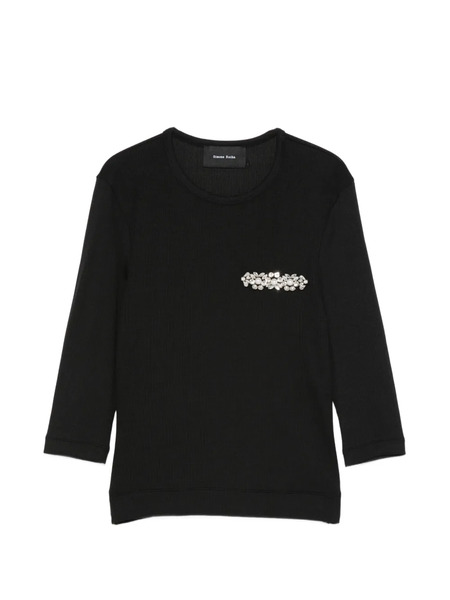  Simone Rocha Embellished Top - Black 