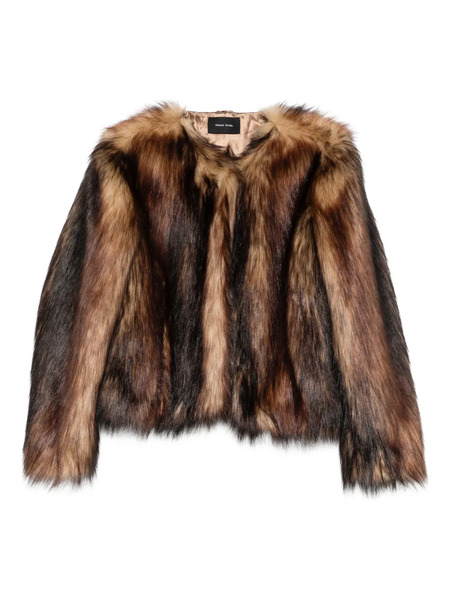 Simone Rocha Faux-fur Jacket - Brown 