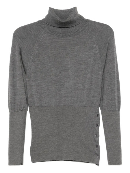  Simone Rocha Fitted High-neck Top - Grey 