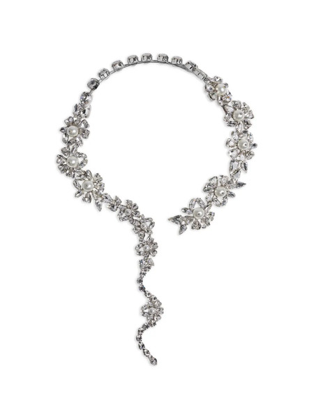  Simone Rocha Floral Pendant Necklace - Silver 