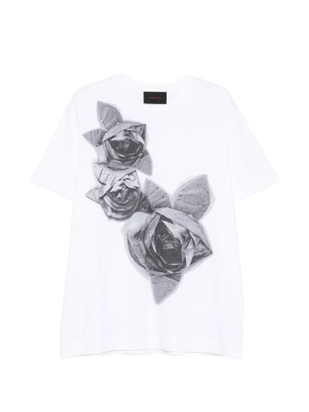  Simone Rocha Floral-print T-shirt - White 