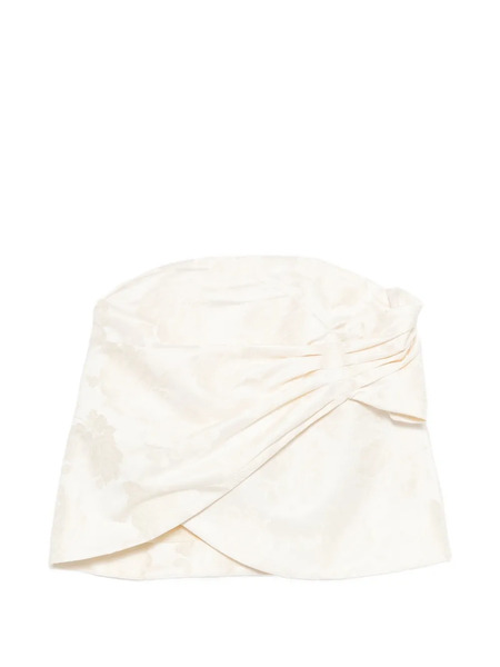  Simone Rocha Gathered Flower Top - Neutrals 