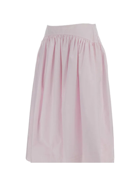  Simone Rocha Gathered Midi Skirt - Pink 