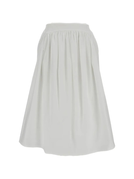  Simone Rocha Gathered Midi Skirt - White 