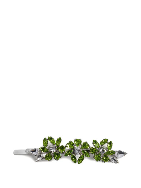  Simone Rocha Heartbloom Crystal-embellishment Hair Clip - Silver 