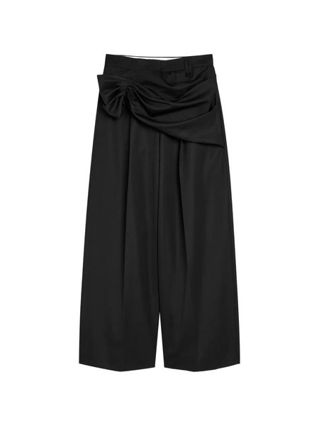 Simone Rocha Knot Detail Palazzo Pants - Black 