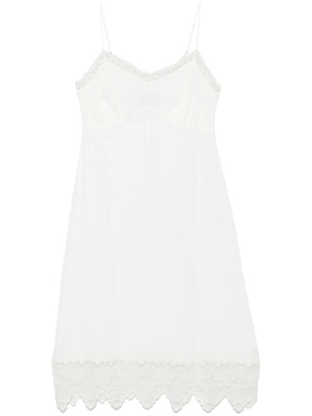  Simone Rocha Lace-trim Midi Dress - White 