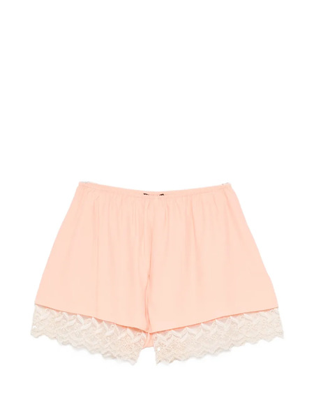  Simone Rocha Lace-trim Mini Shorts - Orange 