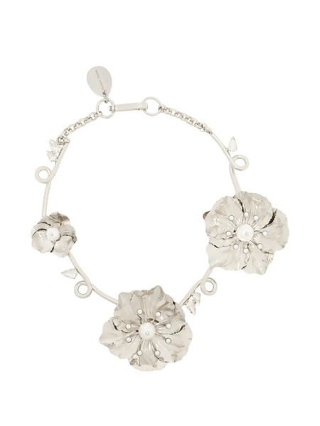  Simone Rocha Poppy-design Necklace - Silver 
