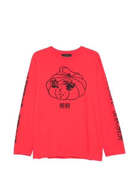  Simone Rocha Printed Long-sleeve T-shirt - Red 