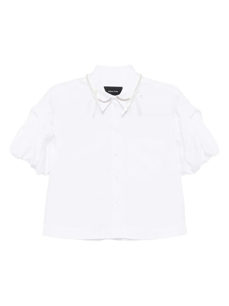  Simone Rocha Puff-sleeve Shirt - White 
