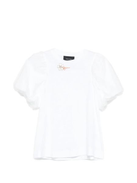 Simone Rocha Puff-sleeve T-shirt - White 