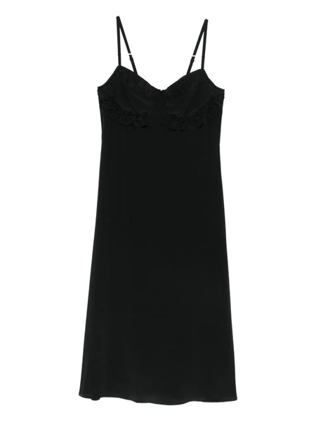  Simone Rocha Ruffled Midi Dress - Black 