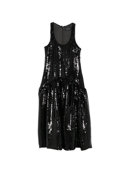  Simone Rocha Sequin-embellishment Midi Dress - Black 