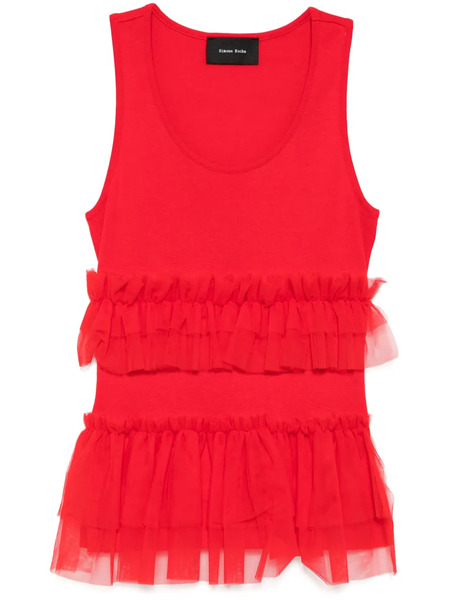  Simone Rocha Sleeveless Tank Top - Red 