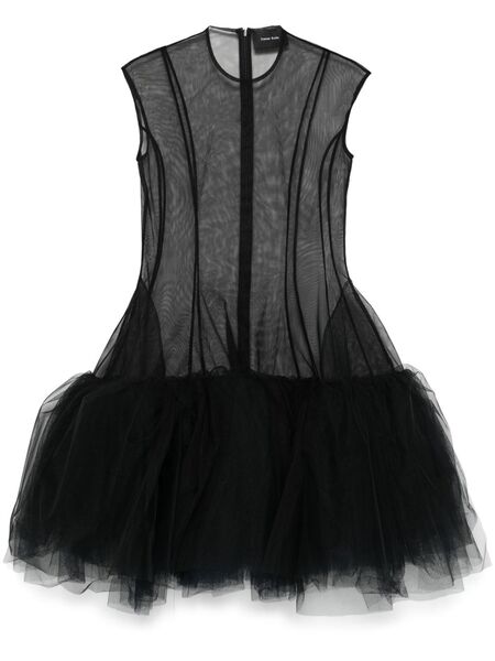  Simone Rocha Sleeveless Tutu Dress - Black 