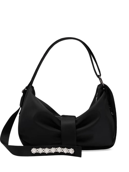  Simone Rocha Sling Bow Shoulder Bag - Black 