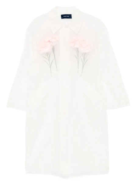  Simone Rocha Stuffed Carnation Coat - Neutrals 