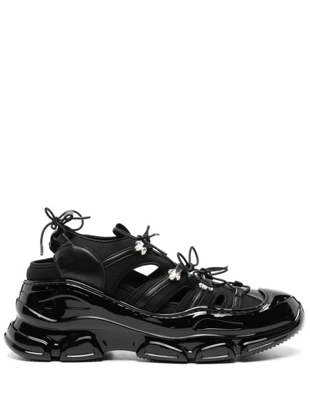  Simone Rocha Tracker Cut-out Sneakers - Black 