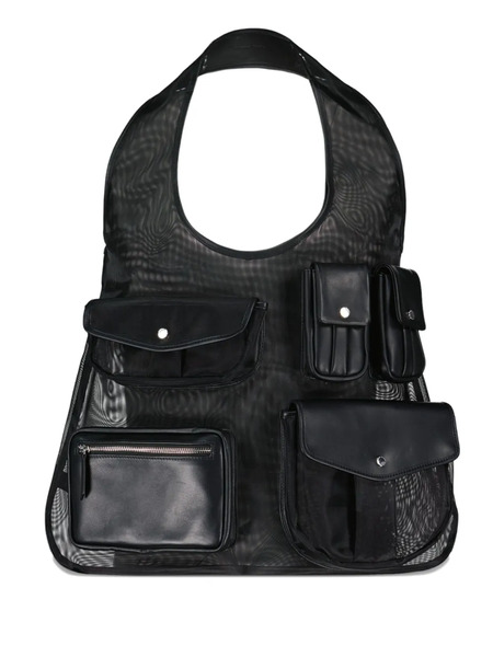  Simone Rocha Utility Pocket Vest Tote Bag - Black 