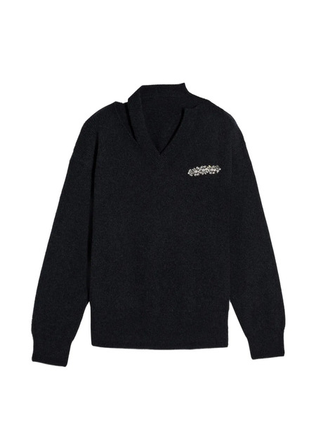  Simone Rocha V-neck Sweater - Black 