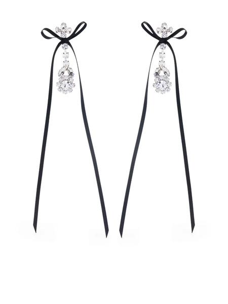  Simone Rocha Victorian Bow Earrings - Silver 
