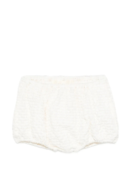  Simonetta Beige Textured Shorts - Neutrals 