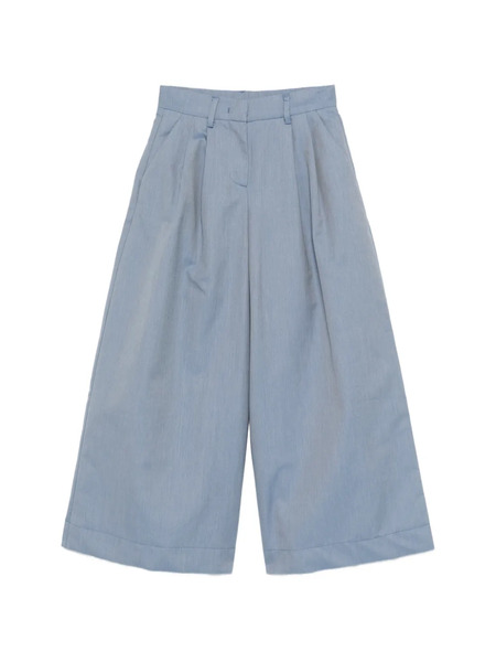  Simonetta Belt-loop Pleated Trousers - Blue 