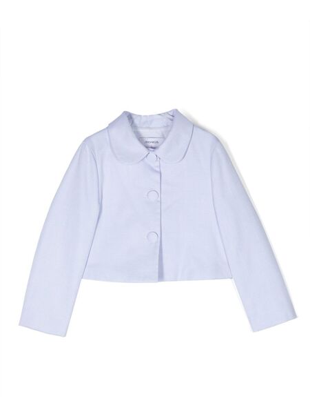  Simonetta Cropped Peter Pan-collar Jacket - Blue 