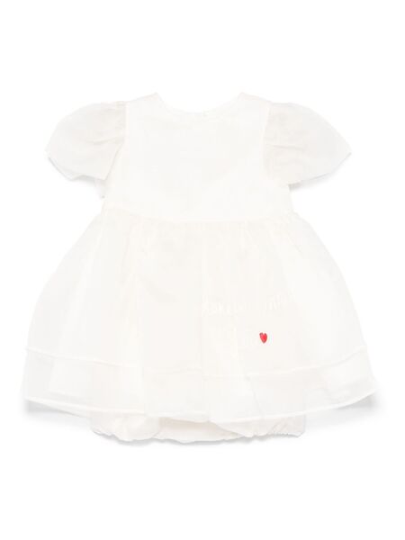  Simonetta Embroidered-detail Dress - Neutrals 