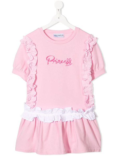  Simonetta Graphic Print Dress - Pink 