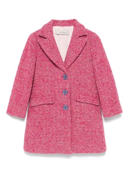  Simonetta Herringbone Coat - Pink 