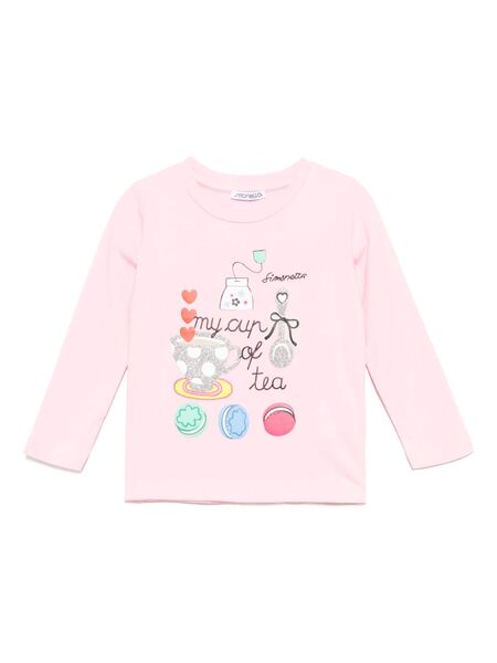  Simonetta Printed T-shirt - Pink 