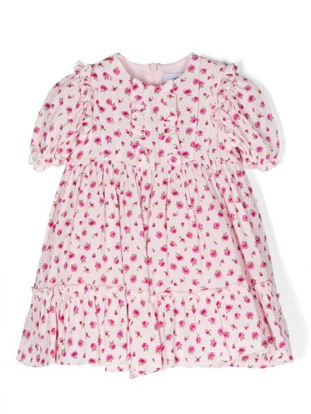  Simonetta Rose-print Dress - Pink 