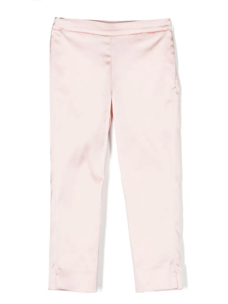  Simonetta Side-stripe Satin Trousers - Pink 