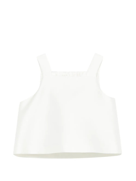  Simonetta Square-neck Top - White 