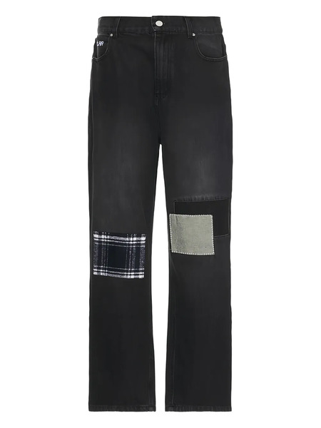  Sinclair Patchwork Panel Jeans - Black 