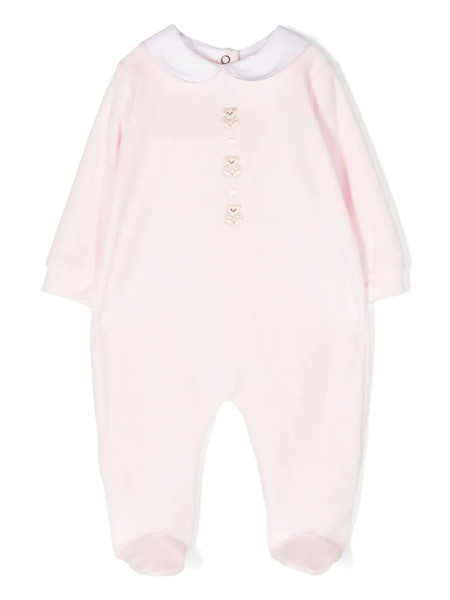  Siola Bear-embroidered Long-sleeve Tracksuit - Pink 