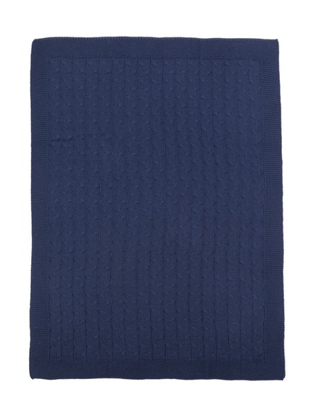  Siola Cable-knit Blanket - Blue 