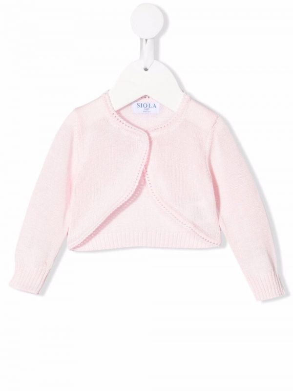  Siola Cropped Knit Cardigan - Pink 