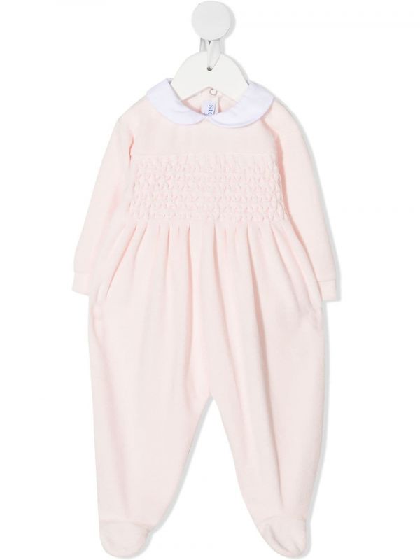  Siola Diamond-knit Pattern Pyjamas - Pink 