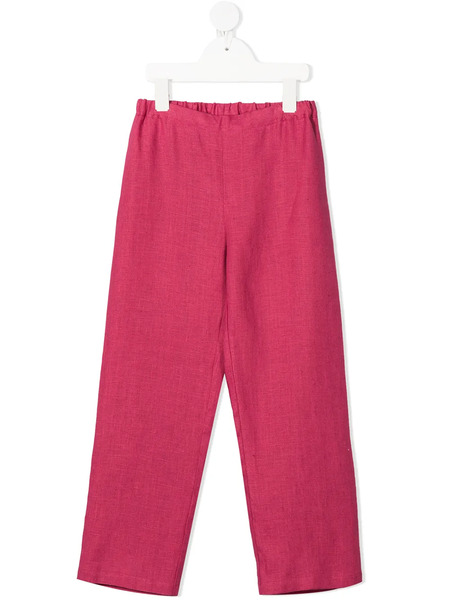  Siola Elasticated Linen Track Pants - Pink 