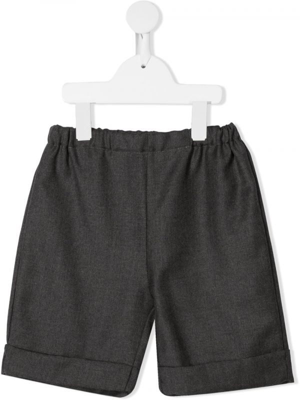  Siola Elasticated-waist Shorts - Grey 