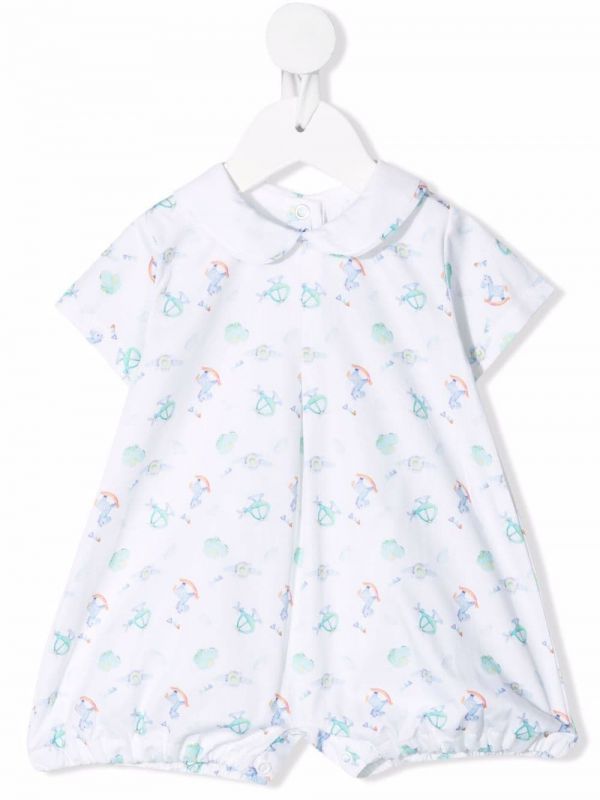  Siola Graphic-print Cotton Shorties - White 